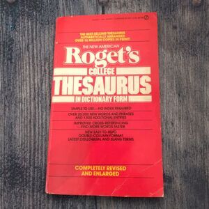 Rogets College Thesaurus 1985 Paperback New American Library